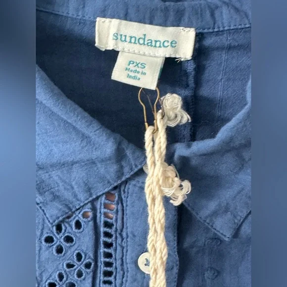 Sundance: Ameya Top Petite in blue - Picture 4 of 10